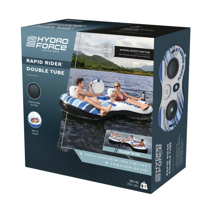 Materac Dmuchany 2 Osobowy z Chłodziarką Rapid Rider II Bestway 43113