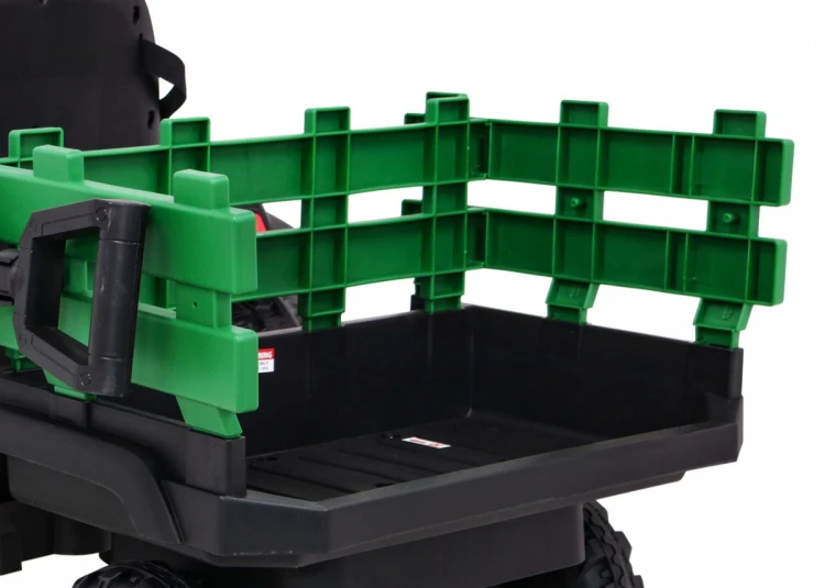 Traktor na akumulator Titanium Z Przyczepą Zielony