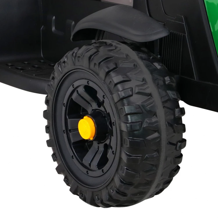 Traktor na akumulator Titanium Z Przyczepą Zielony