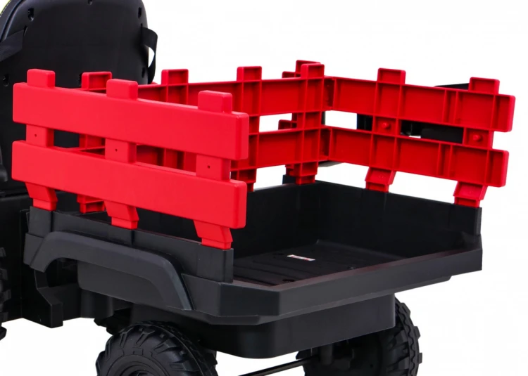 Traktor na akumulator Titanium Z Przyczepą Czerwony
