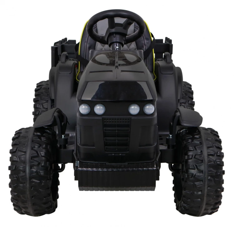 Traktor na akumulator Titanium Z Przyczepą Czarny