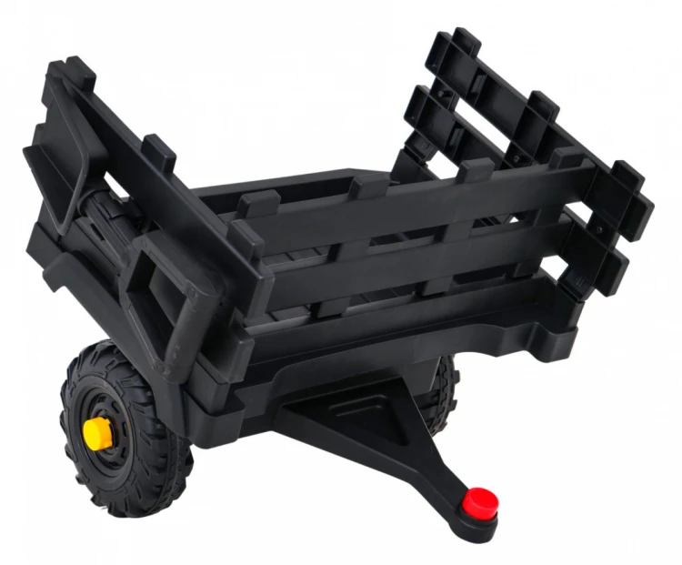 Traktor na akumulator Titanium Z Przyczepą Czarny