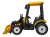 Traktor na akumulator  MEGA  D68 Z Przyczepką Żółty 24V 2x200W