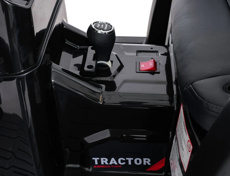 Traktor na akumulator  MEGA  D68 Z Przyczepką Żółty 24V 2x200W