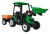 Traktor na akumulator  MEGA  D68 Z Przyczepką Zielony 24V 2x200W