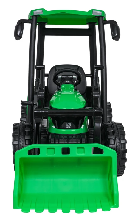 Traktor na akumulator  MEGA  D68 Z Przyczepką Zielony 24V 2x200W