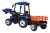 Traktor na akumulator  MEGA  D68 Z Przyczepką Niebieski 24V 2x200W