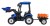 Traktor na akumulator  MEGA  D68 Z Przyczepką Niebieski 24V 2x200W