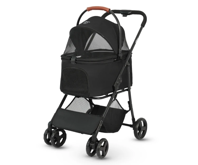 Qppet Wózek dla zwierząt Bobbie Pet Black