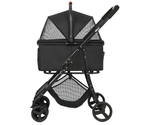 Qppet Wózek dla zwierząt Bobbie Pet Black