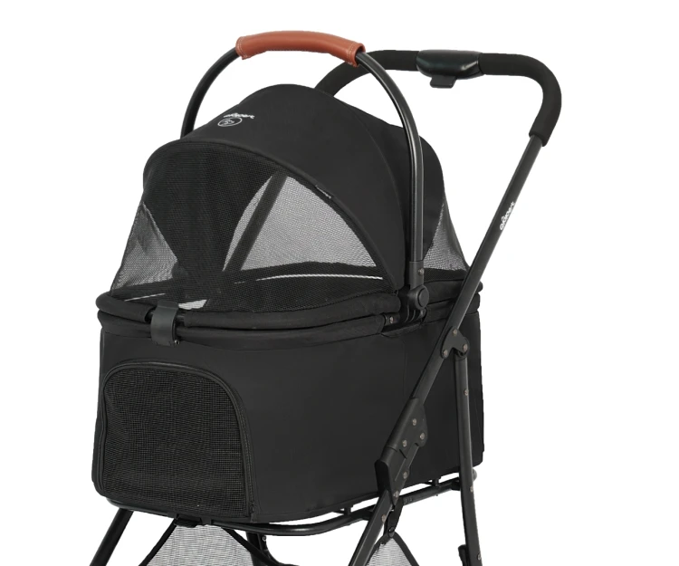 Qppet Wózek dla zwierząt Bobbie Pet Black