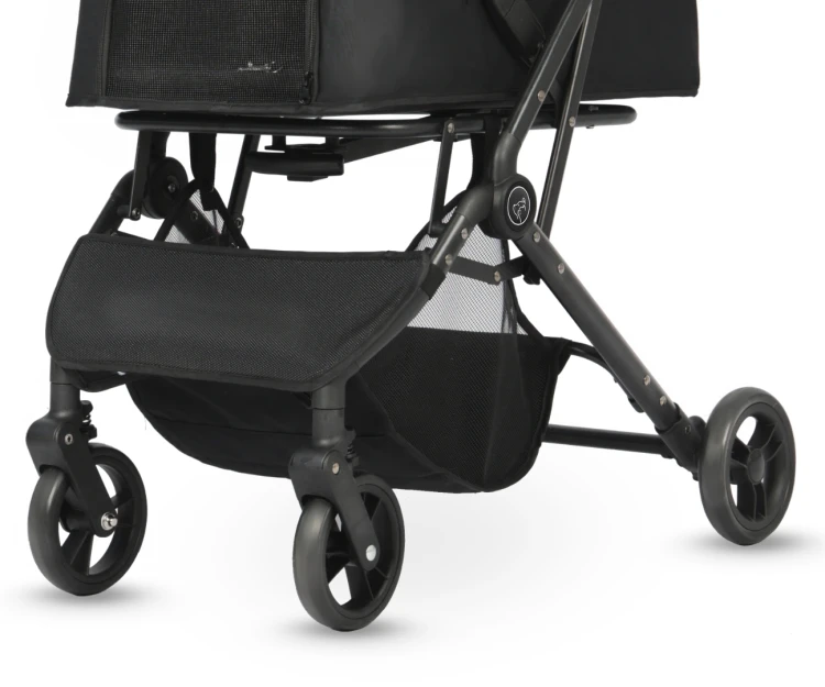 Qppet Wózek dla zwierząt Pettie Pet Black