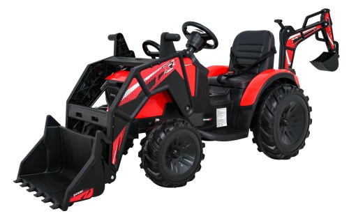 Pojazd Traktor Na Akumulator Z Przyczepą 720-T Czerwony SX2068
