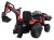 Pojazd Traktor Na Akumulator Z Przyczepą 720-T Czerwony SX2068