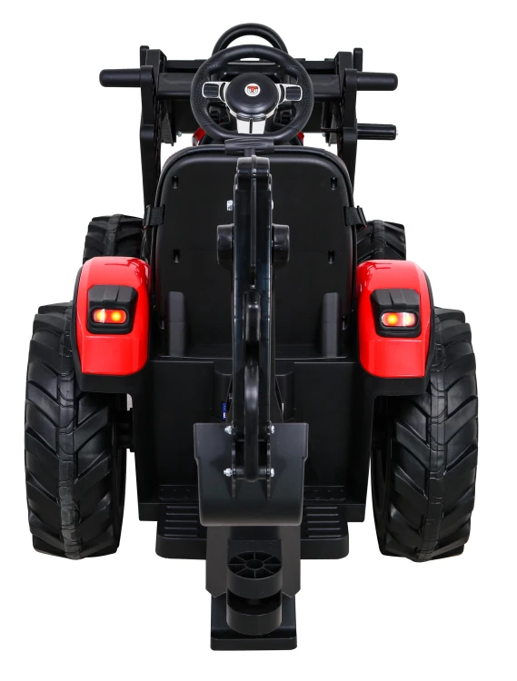 Pojazd Traktor Na Akumulator Z Przyczepą 720-T Czerwony SX2068