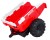 Pojazd Traktor Na Akumulator Z Przyczepą 720-T Czerwony SX2068