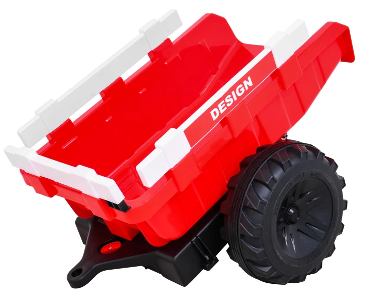 Pojazd Traktor Na Akumulator Z Przyczepą 720-T Czerwony SX2068