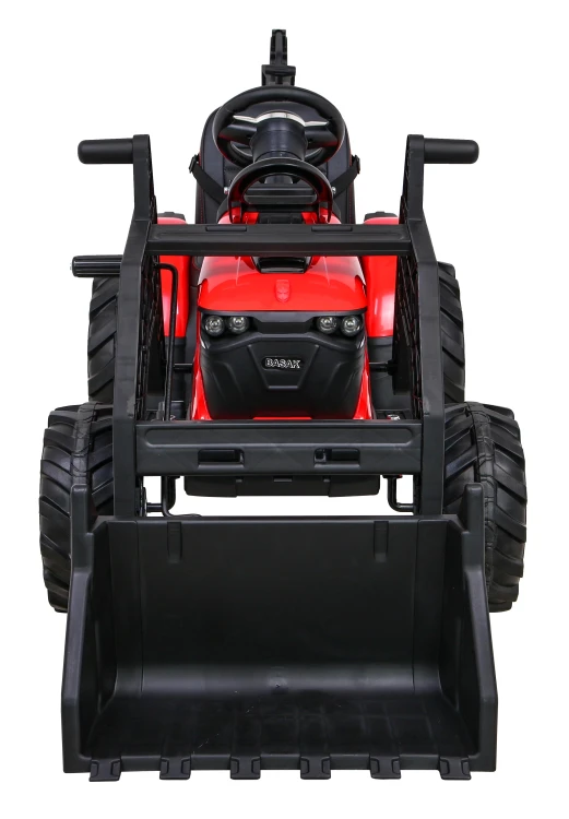 Pojazd Traktor Na Akumulator Z Przyczepą 720-T Czerwony SX2068