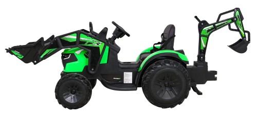 Pojazd Traktor Na Akumulator Z Przyczepą 720-T Zielony SX2068