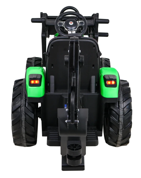 Pojazd Traktor Na Akumulator Z Przyczepą 720-T Zielony SX2068