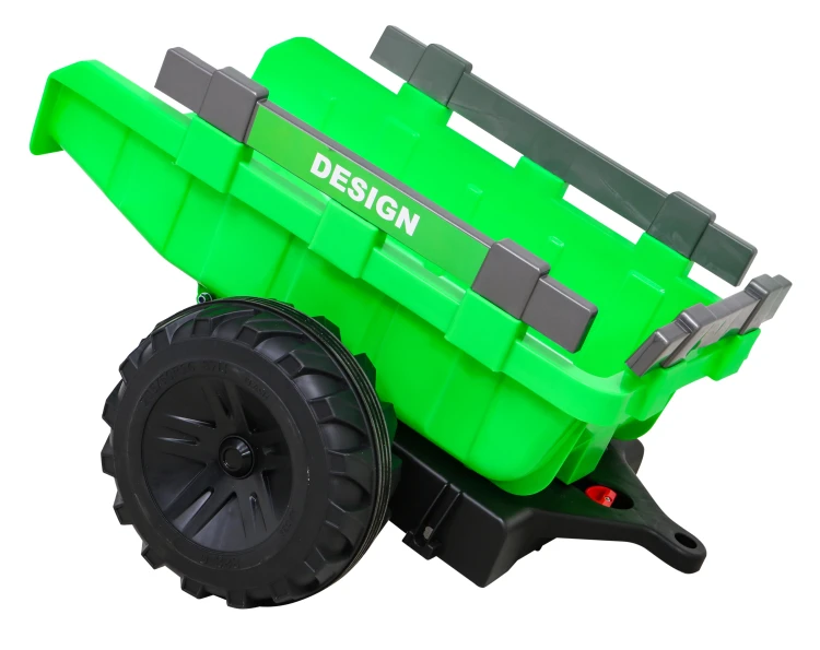 Pojazd Traktor Na Akumulator Z Przyczepą 720-T Zielony SX2068