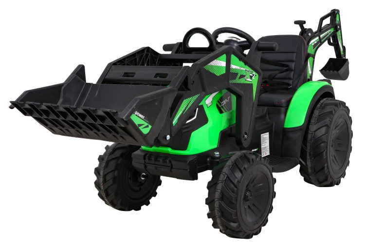 Pojazd Traktor Na Akumulator Z Przyczepą 720-T Zielony SX2068