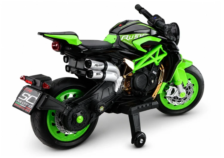 Motor Na Akumulator XW-07 Podświetlane Koła LED Zielony