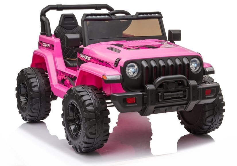 różowy jeep na akumulator