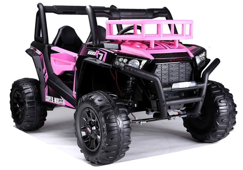 różowe terenowe autko na akumulator