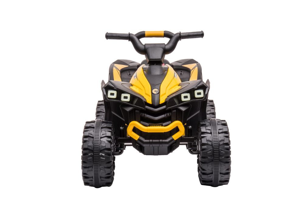 quad na akumulator dla dzieci żółty