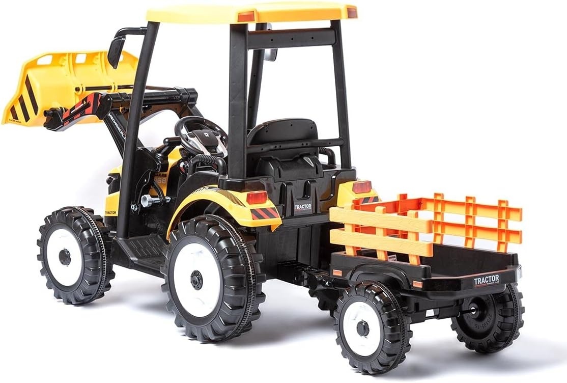 wielki traktor na akumulator